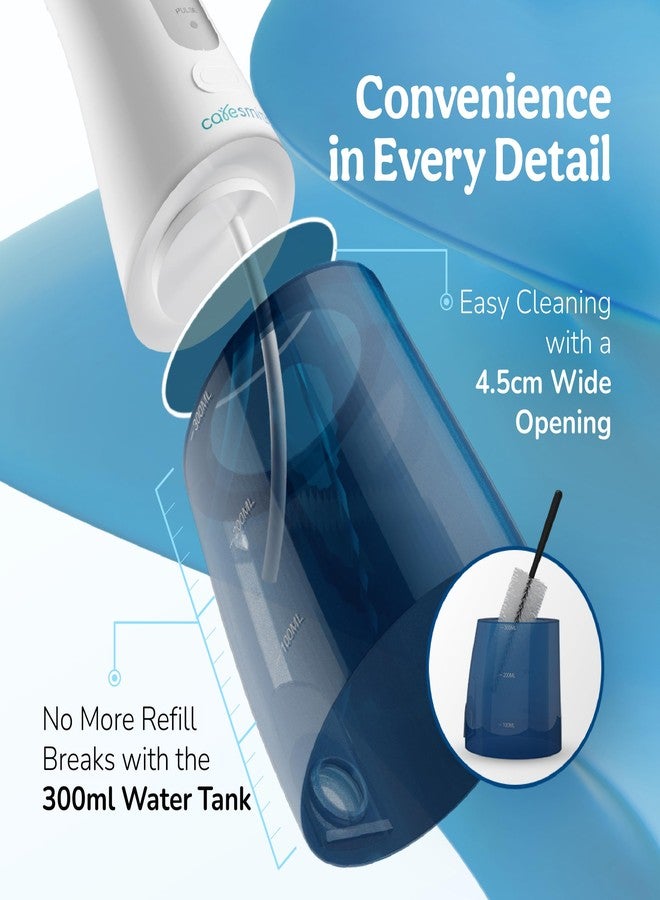 Caresmith Professional Cordless Dental Flosser | 300 ml Large Detachable Water Tank | 3 Modes | IPX7 Waterproof | Oral Flosser - Image 4